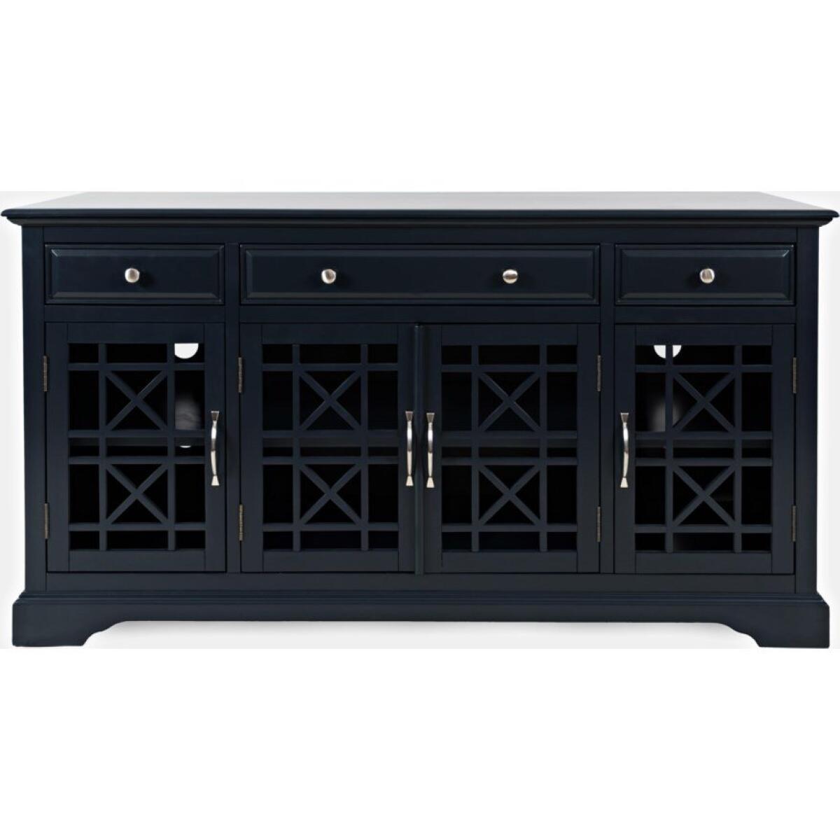 Craftsman 60″ Navy Blue Media Unit Craftsman 60" Navy Blue Media Unit - Image 1
