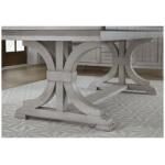 Belhaven Modern Farmhouse Trestle Table With Leaves - Image 3