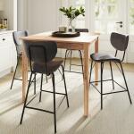 Owen Upholstered Counter Stool- Grey - Image 3