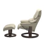 Stressless® Reno (S) Classic Base Recliner with Ottoman - Image 2