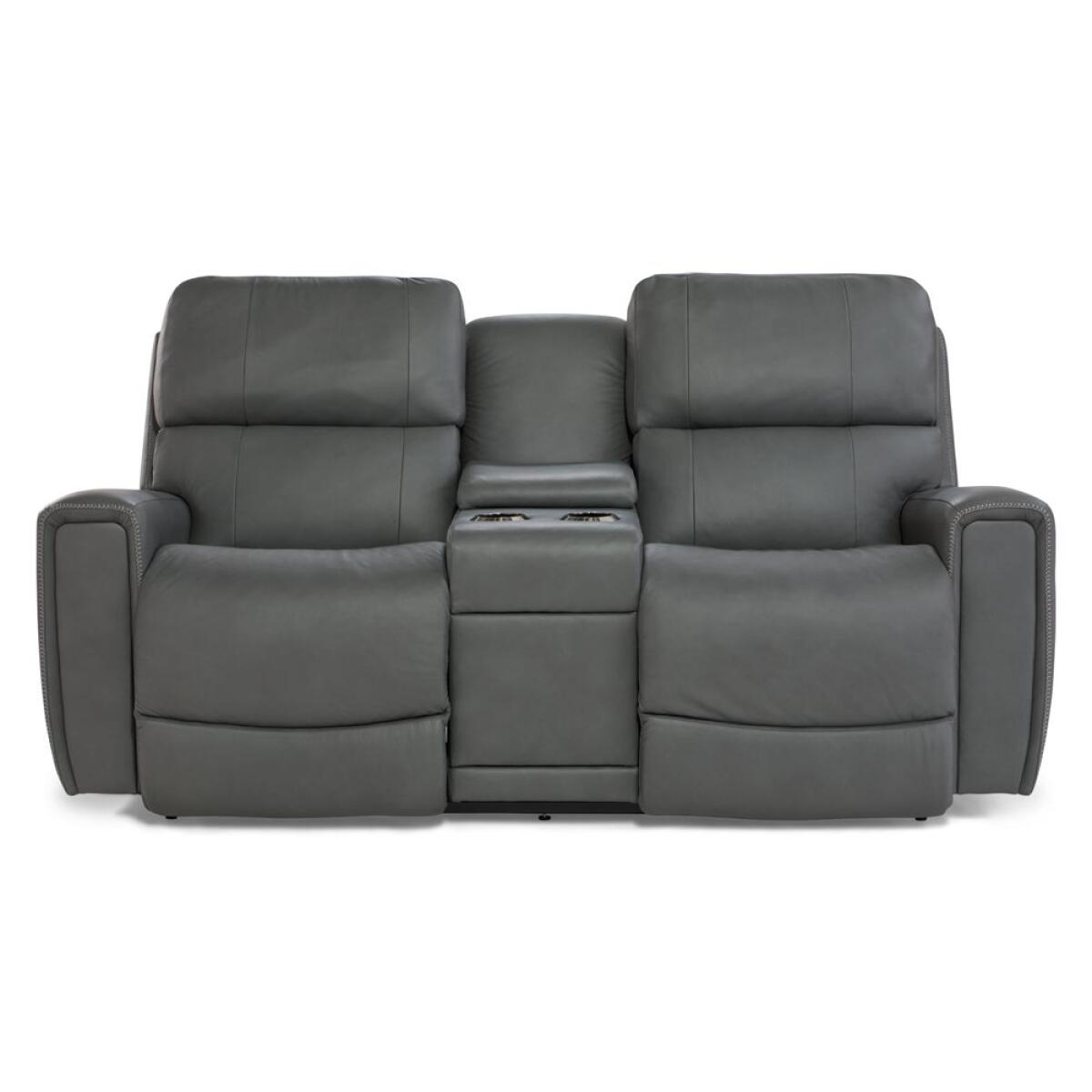 Apollo Power Reclining Sofa w/ Console Headrest & Lumbar Sofas Customizable