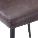 Maddox Upholstered Chair Dark Brown - Image 2