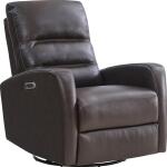 Ringo-Florence Leather Power Swivel Glider Recliner - Image 2