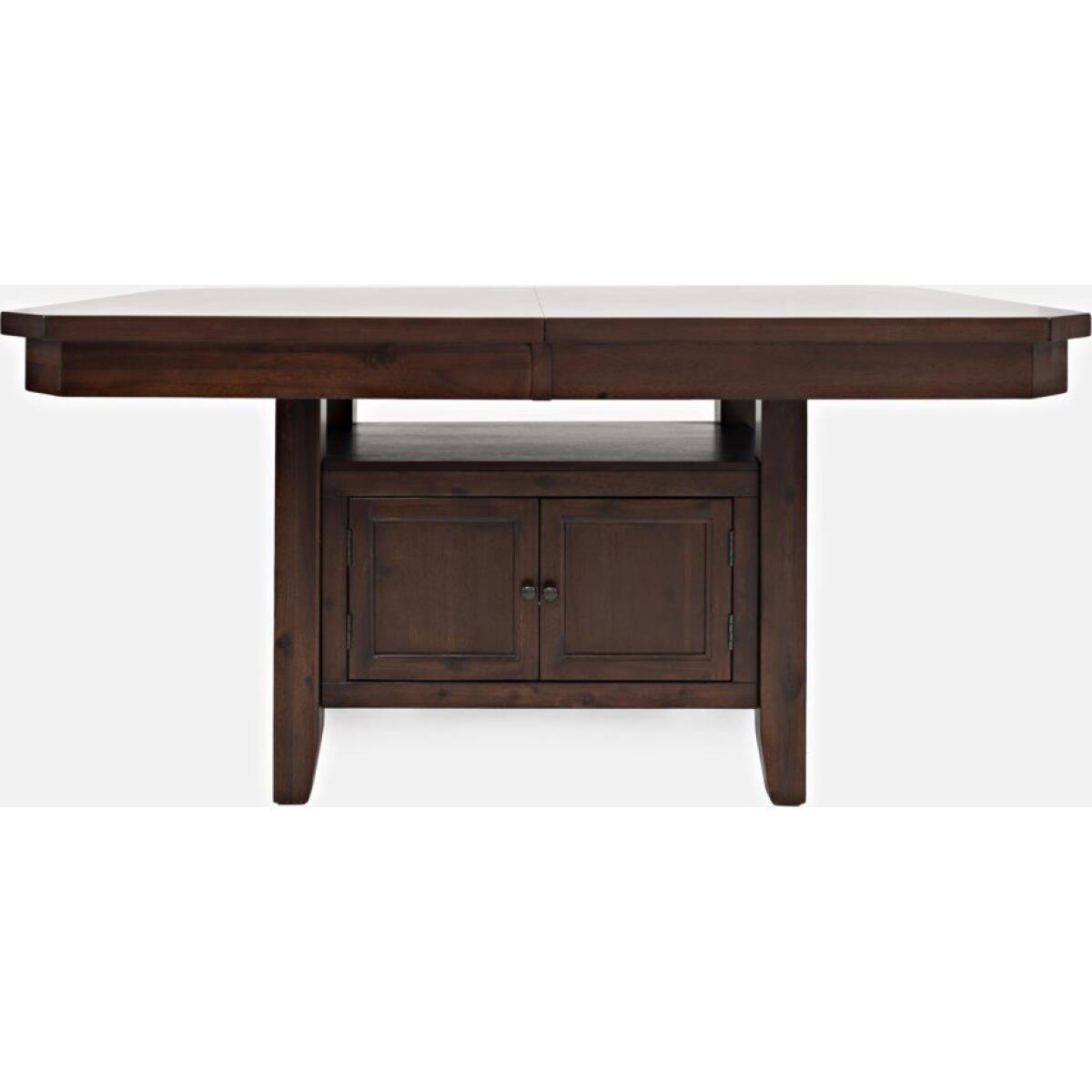 Manchester High/Low Rectangle Dining Table Warm Dark Finish Manchester High/Low Rectangle Dining Table Warm Dark Finish - Image 1