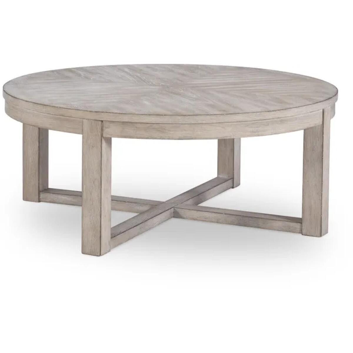 Westwood Weathered Oak Round Cocktail Table Westwood Weathered Oak Round Cocktail Table - Image 1