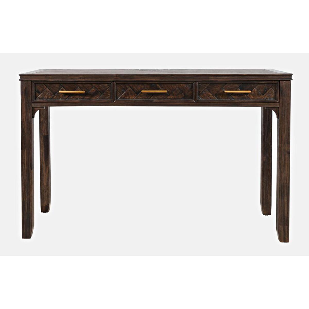 Gramercy Power Desk – Dark Chevron Gramercy Power Desk - Dark Chevron - Image 1