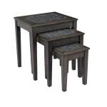 Grey Mosaic Nesting Tables - Image 2