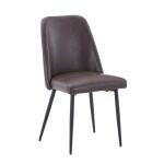 Maddox Upholstered Chair Dark Brown