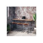 4-Piece Sofa Counter Table And Stool Set