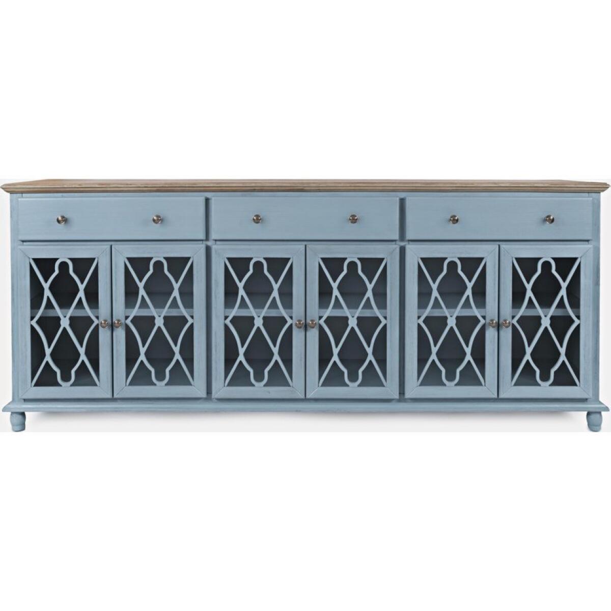 Aurora Hills Blue 6-Door Accent Chest Aurora Hills Blue 6-Door Accent Chest - Image 1