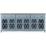 Aurora Hills Blue 6-Door Accent Chest