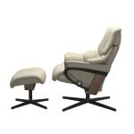 Stressless® Reno (S) Cross Base Recliner with Ottoman - Image 2