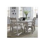 Belhaven Modern Farmhouse Rectangular Leg Table With Leaves - Image 3