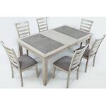 Sarasota Springs Collection Tiled Extension Dining Table and Chair Set - Image 2