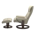 Stressless® View (S) Classic Base Recliner with Ottoman - Image 2