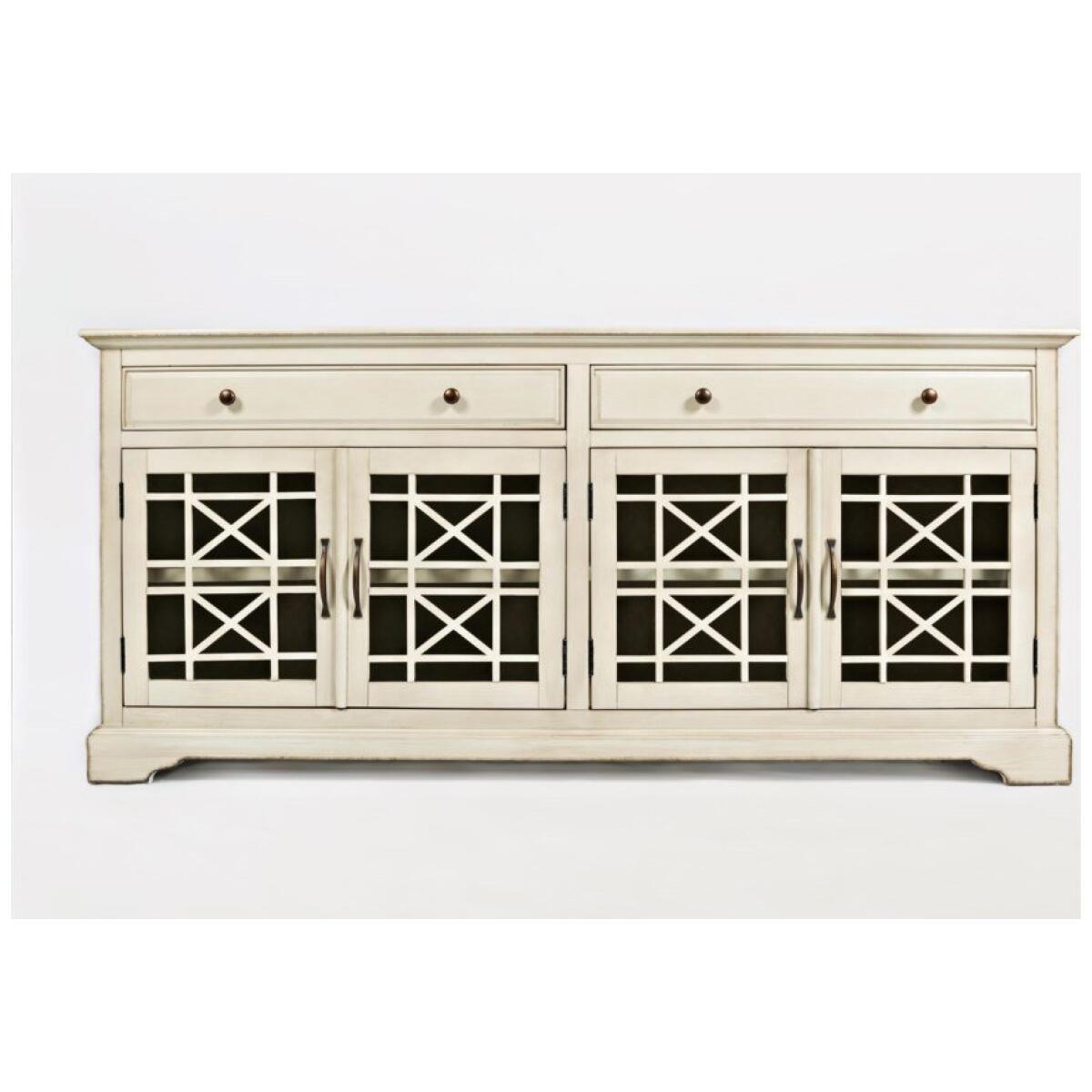 Craftsman 70″ White Media Unit Craftsman 70" White Media Unit - Image 1