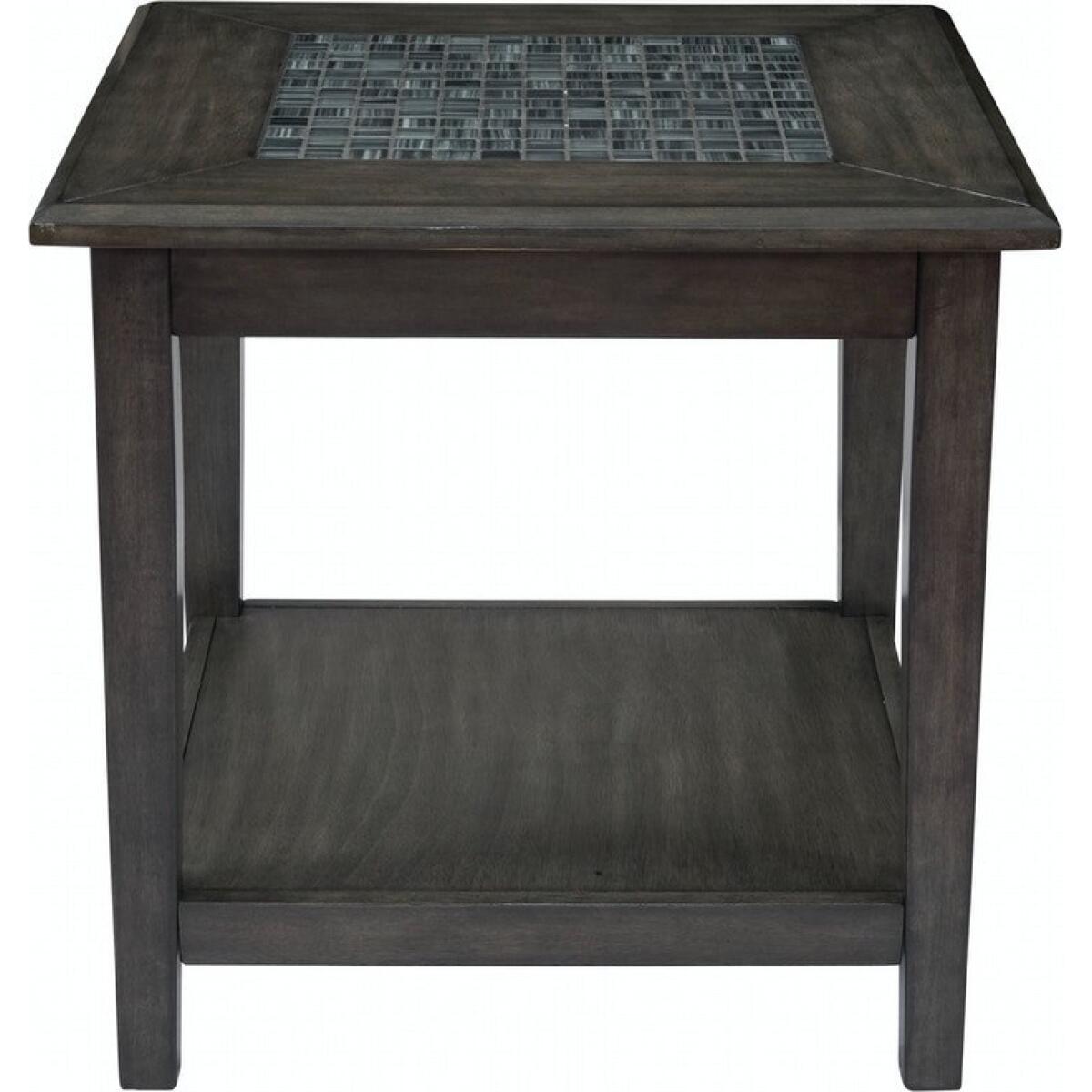 Grey Mosaic End Table Grey Mosaic End Table - Image 1
