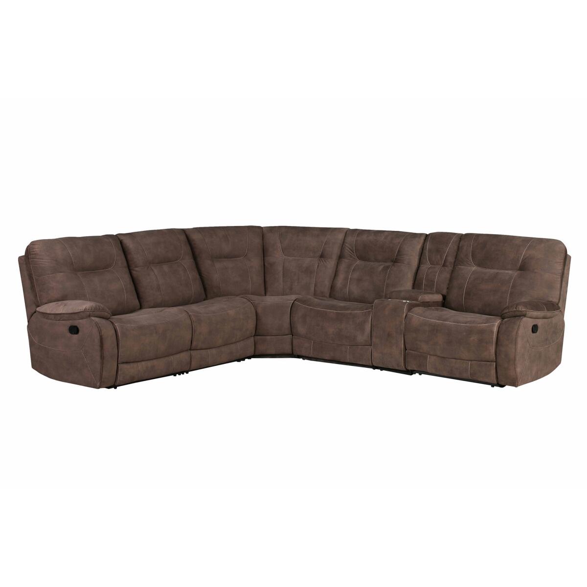 Cooper Shadow Brown 6 Piece Reclining Sectional Cooper Shadow Brown 6 Piece Reclining Sectional - Image 1