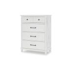 Flatiron 4 Drawer Chest in White