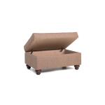 Storage Ottoman w/ Turned Leg 900