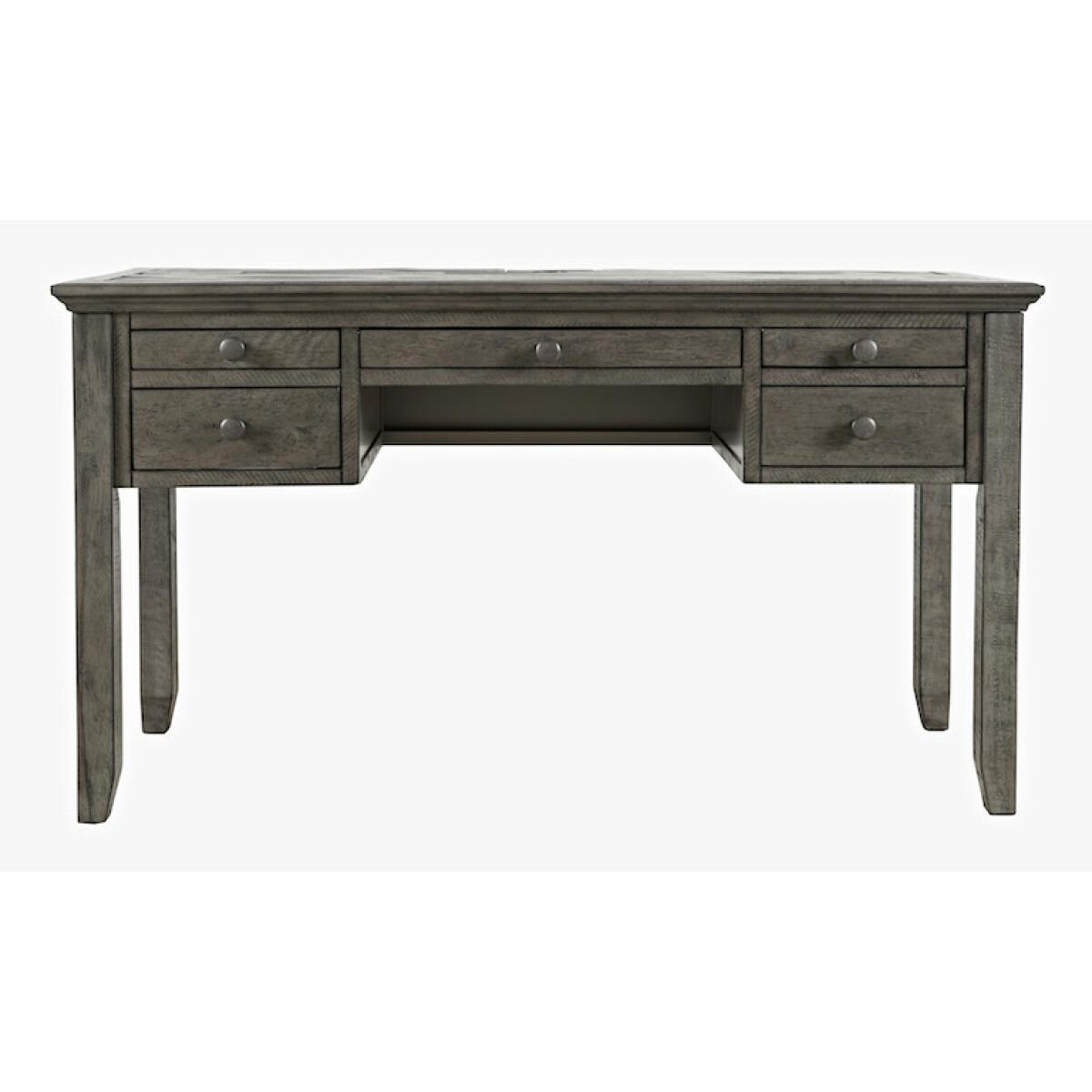 Rustic Shores – Stone Power Desk With 5 Drawers Rustic Shores - Stone Power Desk With 5 Drawers - Image 1