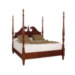 Cherry Grove Pediment Poster Queen Bed - Complete