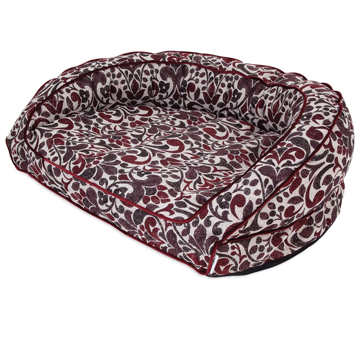 Harper Sofa Bed, Merlot Jacquard Harper Sofa Bed, Merlot Jacquard - Image 1
