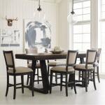 Plank Road Kimler Counter Height Table Stone and Charcoal Finish - Image 2