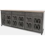 Aurora Hills Grey 6-Door Accent Chest - Image 2