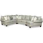 Paul Deen P781650 5-Seat Sectional Sofa W/ Raf Cuddler