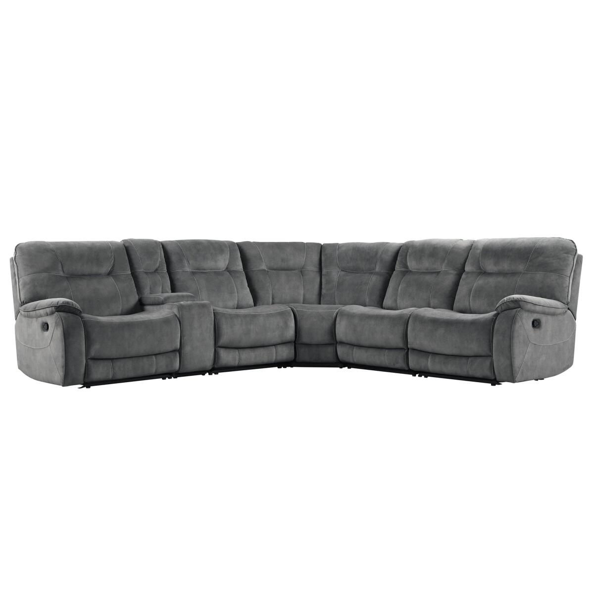 Cooper Shadow Grey 6 Piece Reclining Sectional Cooper Shadow Grey 6 Piece Reclining Sectional - Image 1