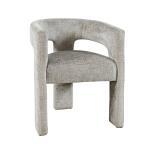 Gwen Open-Back Upholstered Chair- Grey