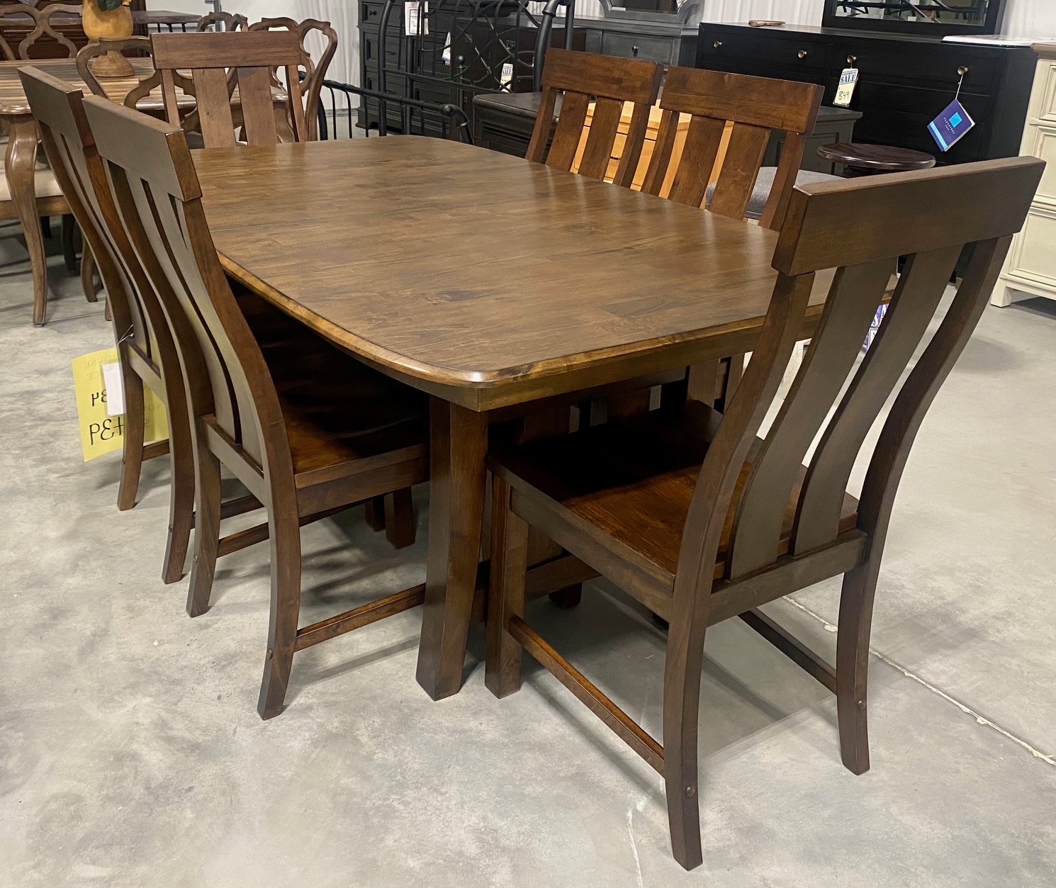 AAmerica Furniture Henderson Dining Table and 6 Side Chairs Jernigan