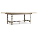 CiaoBella Ciao Bella 84in Trestle Table w/ 2-18in Leaves-Natural/Gray