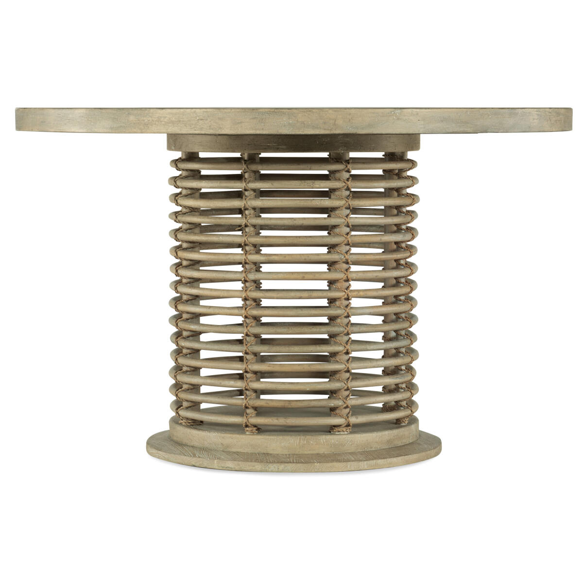 Surfrider Surfrider 48in Rattan Round Dining Table Surfrider Surfrider 48in Rattan Round Dining Table - Image 1