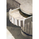 Melange Melange Fluted Kidney Desk - Image 4