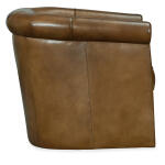CC Axton Swivel Leather Club Chair - Image 3