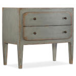 CiaoBella Ciao Bella Two-Drawer Nightstand- Speckled Gray