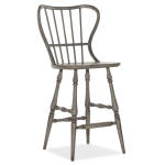CiaoBella Ciao Bella Spindle Back Bar Stool-Speckled Gray