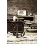 HilCountry Luckenbach Metal and Stone End Table - Image 2