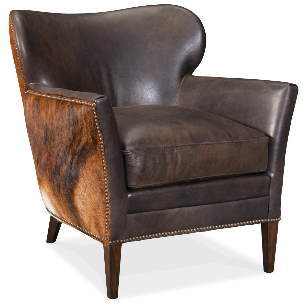 CC Kato Leather Club Chair w/ Dark HOH CC Kato Leather Club Chair w/ Dark HOH - Image 1
