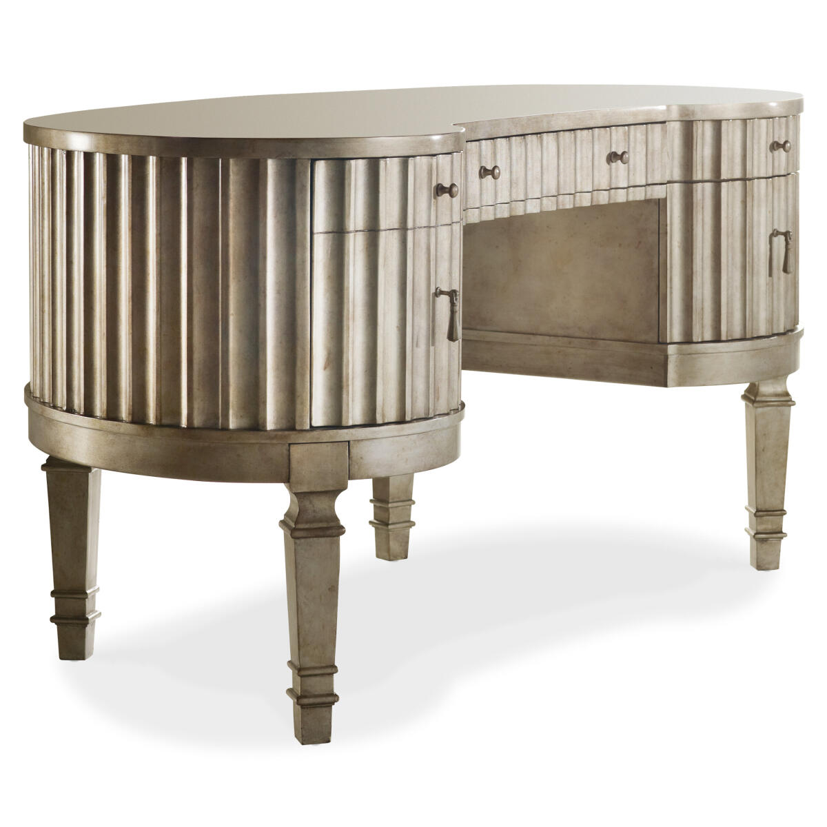 Melange Melange Fluted Kidney Desk Melange Melange Fluted Kidney Desk - Image 1