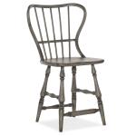 CiaoBella Ciao Bella Spindle Back Counter Stool-Speckled Gray