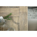 CiaoBella Ciao Bella 84in Trestle Table w/ 2-18in Leaves-Flaky White/Black - Image 4