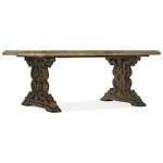 LaGrange La Grange Le Vieux 86in Double Pedestal Table w/2-18in Leaves