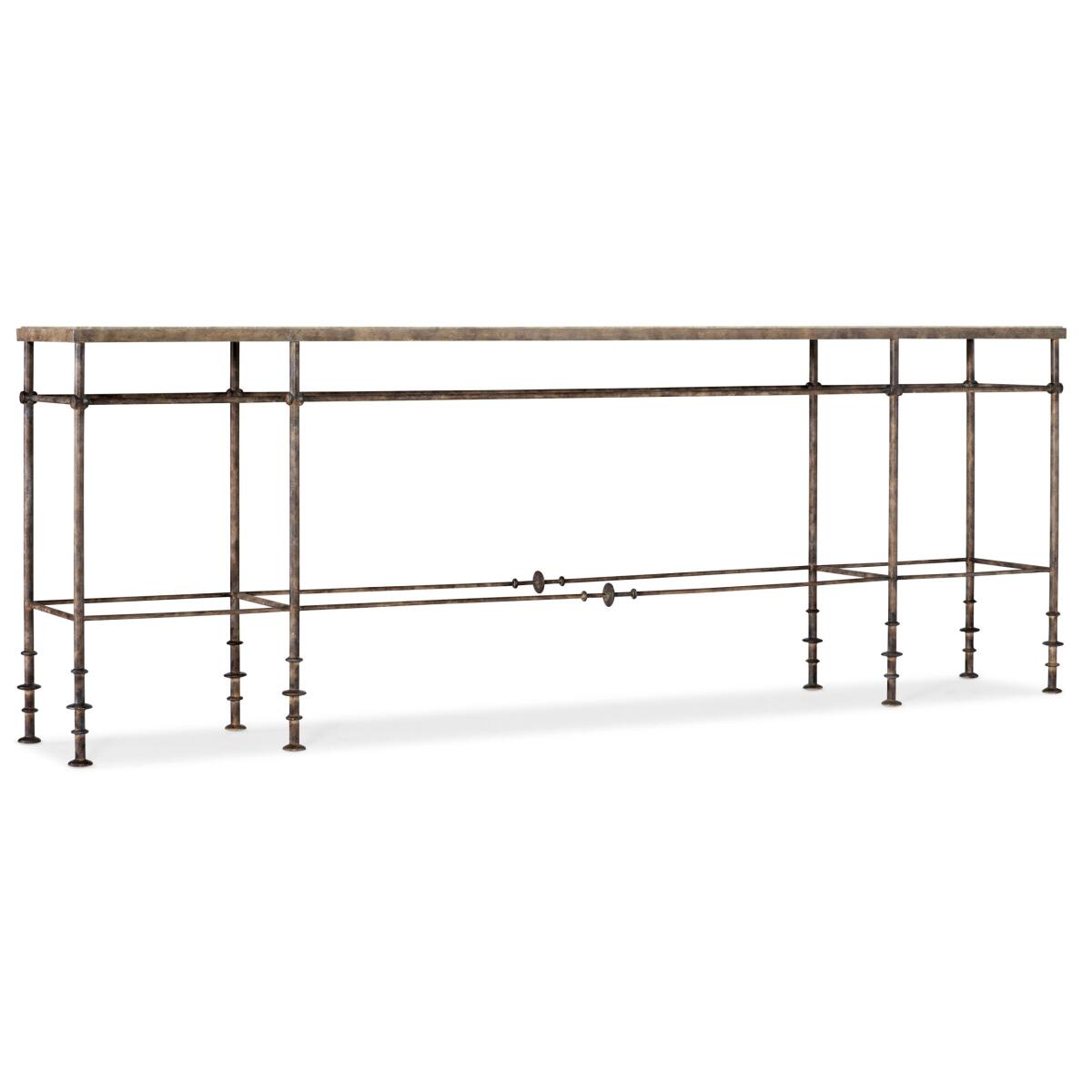 LaGrange La Grange St James Metal and Stone Console LaGrange La Grange St James Metal and Stone Console - Image 1