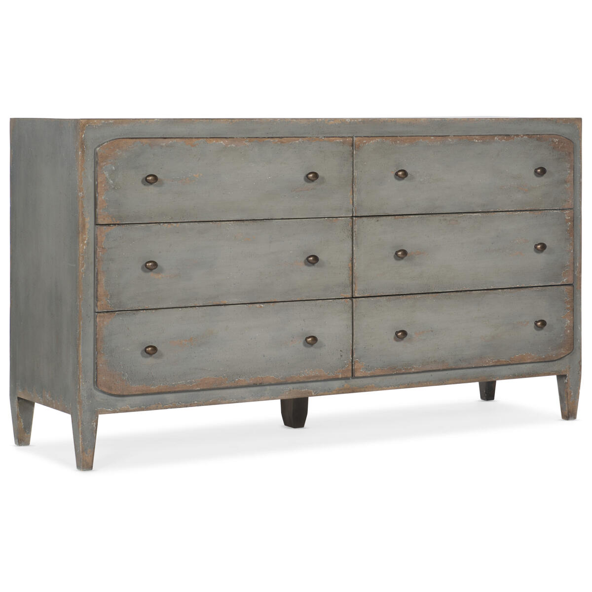 CiaoBella Ciao Bella Six-Drawer Dresser- Speckled Gray CiaoBella Ciao Bella Six-Drawer Dresser- Speckled Gray - Image 1
