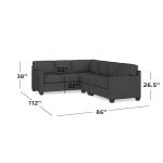Alexander Track Arm Large L Sectional - Image 2