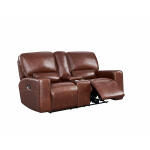 Georgetowne Broadway Power Leather Loveseat