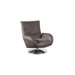 Ranlo Leather Swivel Arm Chair